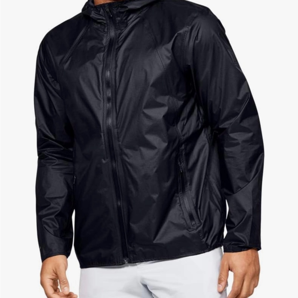 Under Armour Black Windbreaker Lightweight Performance Jacket